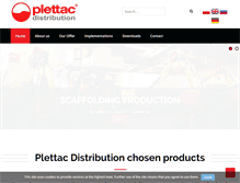 Tablet Screenshot of plettac.com.pl